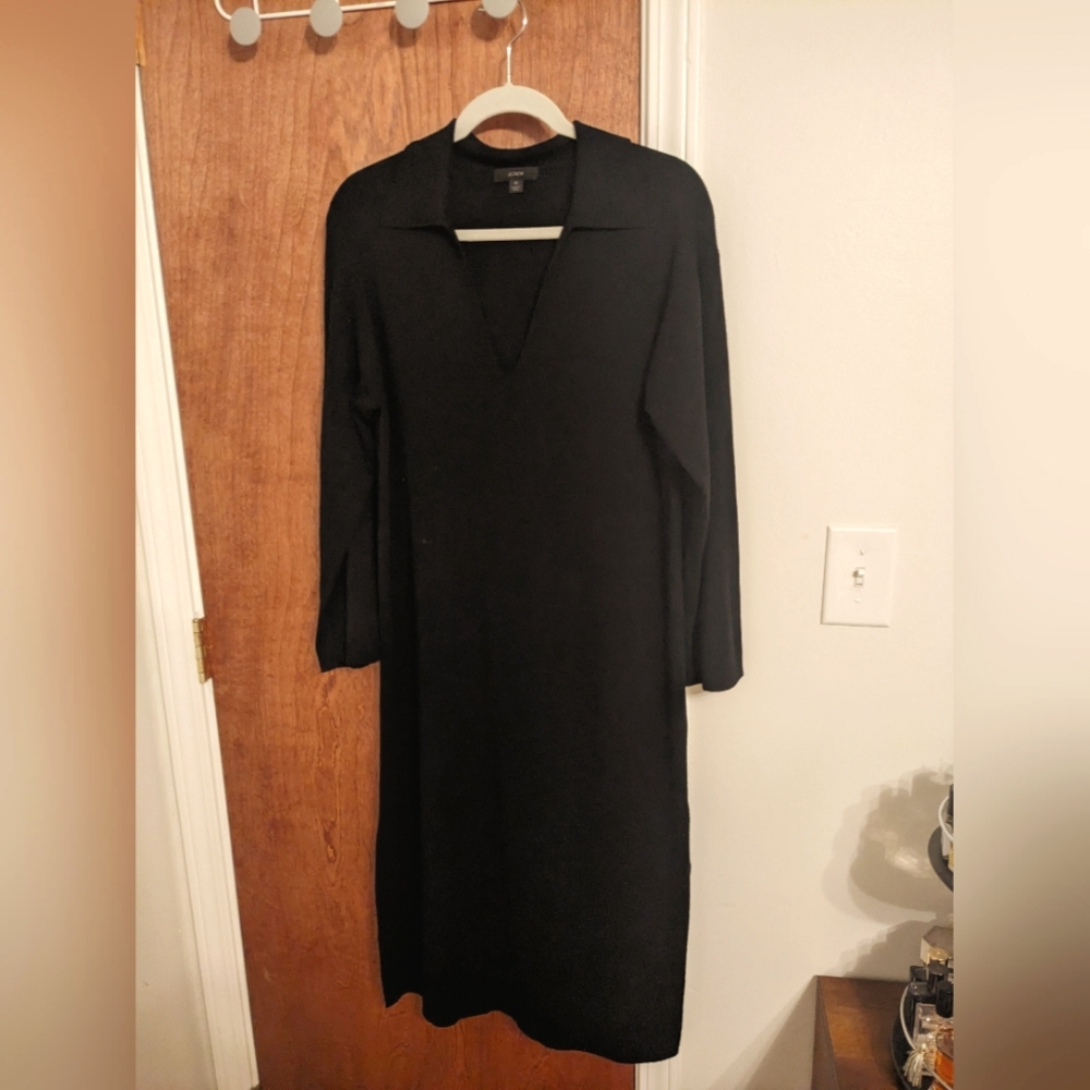 J.Crew Sweater Dress in Black, Size M